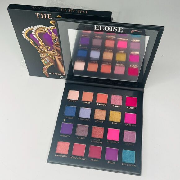 Eloise The Queen Eyeshadow Palette Mattes Shimmers Metallic 20 Shades .78oz NIB - Picture 1 of 7